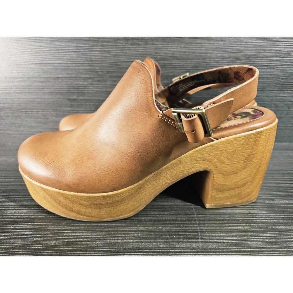 Korks Soho Clog Mules Womems Sz 11 Brown Platform KR0024016 CBUJ24 - Picture 5 of 10